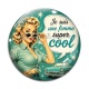 Cabochon Verre - je suis une femme super cool