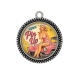 Pendentif Cabochon Argent - super pin up
