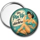 Miroir de poche - une pin up qui déchire