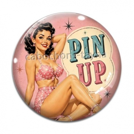 Cabochon Verre - pin up