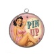 Pendentif Cabochon Argent - pin up