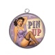 Pendentif Cabochon Argent - pin up