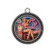 Pendentif Cabochon Argent -  pin up