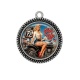 Pendentif Cabochon Argent -  pin up