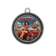 Pendentif Cabochon Argent -  pin up