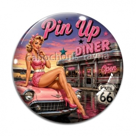 Cabochon Verre -  pin up