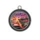Pendentif Cabochon Argent -  pin up