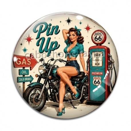 Cabochon Verre -  pin up
