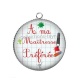 Pendentif Cabochon Argent - maîtresse préférée