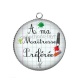 Pendentif Cabochon Argent - maîtresse préférée