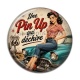 Cabochon Résine - une pin up qui déchire