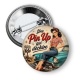 Badge - une pin up qui déchire