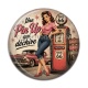 Cabochon Résine - une pin up qui déchire