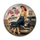 Cabochon Résine - une pin up qui déchire