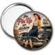 Miroir de poche - une pin up qui déchire