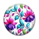 Cabochon Verre - fleur