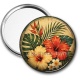 Miroir de poche - fleur exotique