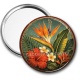 Miroir de poche - fleur exotique