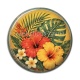 Cabochon Résine - fleur exotique