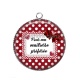 Pendentif Cabochon Argent - maîtresse préférée