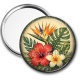 Miroir de poche - fleur exotique