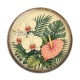 Cabochon Résine - fleur exotique
