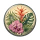 Cabochon Résine - fleur exotique
