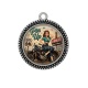 Pendentif Cabochon Argent - pin up