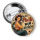 Badge - une pin up qui déchire