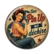 Cabochon Résine - une pin up qui déchire