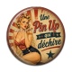Cabochon Résine - une pin up qui déchire