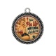 Pendentif Cabochon Argent - une pin up qui déchire