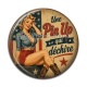 Cabochon Résine - une pin up qui déchire