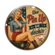 Cabochon Verre - une pin up qui déchire
