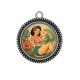 Pendentif Cabochon Argent - pin up
