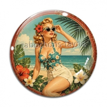 Cabochon Verre - pin up