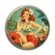 Cabochon Résine - pin up
