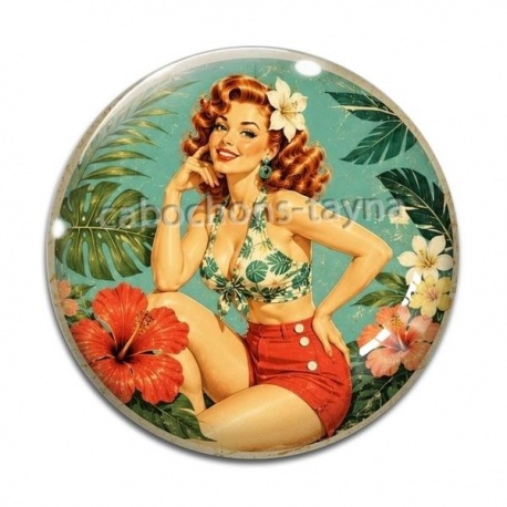 Cabochon Verre - pin up