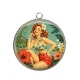 Pendentif Cabochon Argent - pin up