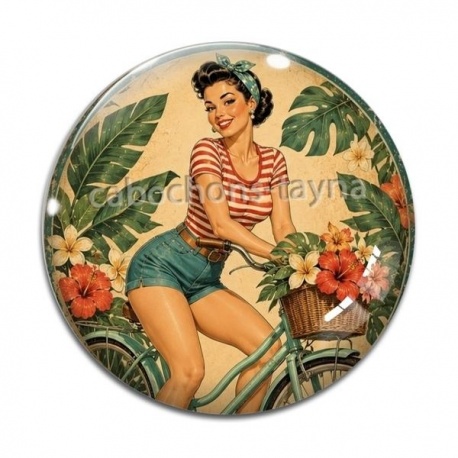 Cabochon Verre - pin up