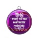 Pendentif Cabochon Argent - maîtresse préférée
