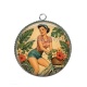 Pendentif Cabochon Argent - pin up