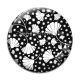 Cabochon Verre - feuille exotique 