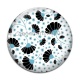 Cabochon Verre - feuille exotique 