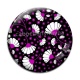 Cabochon Verre - feuille exotique 