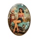 Cabochon Verre Ovale - pin up