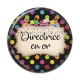 Cabochon Résine - directrice en or