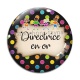 Cabochon Verre - directrice en or