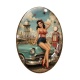 Cabochon Verre Ovale - pin up