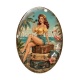 Cabochon Verre Ovale - pin up